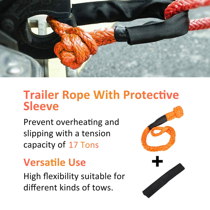 Synthetic Rope Shackle For Off-Road Recovery - 17 Tons