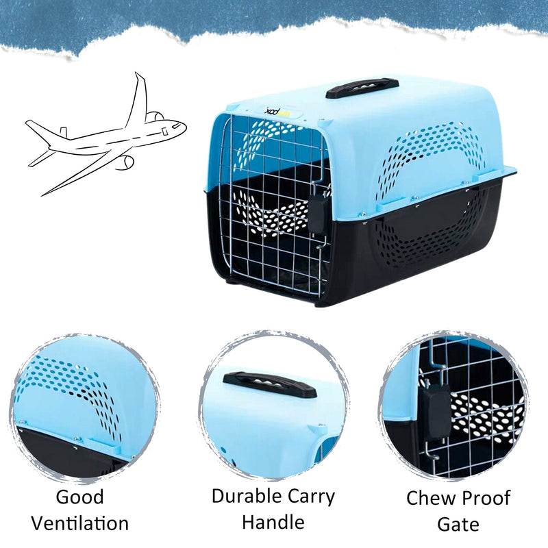 Heavy Duty Pet Travel Crate Carrier - 10kg