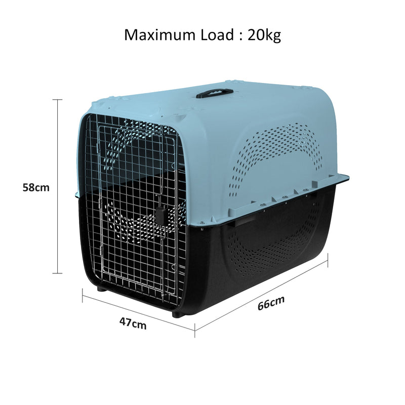 Heavy Duty Pet Travel Crate Carrier - 20kg