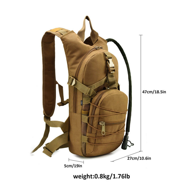 Outdoor Hiking Tactical Hydration Backpack with 3L Water Bladder