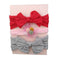 3pc Baby Headband Set â€“ Grey, Pink & Red