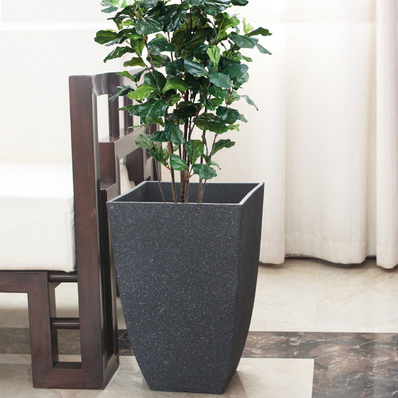 Imitation Cement Square Tall Pot Planter