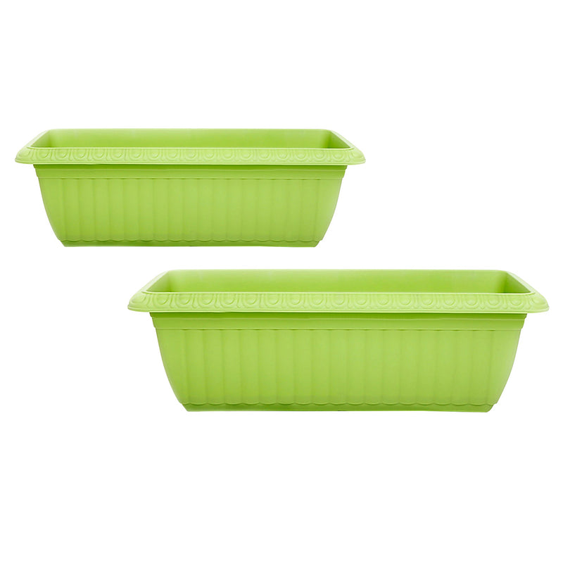 Rectangular Window Box Flower Pot Planter - 2 Pack