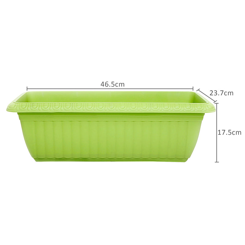 Rectangular Window Box Flower Pot Planter - 2 Pack