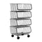 4 Tier Wire Storage Basket Unit