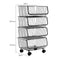 4 Tier Wire Storage Basket Unit