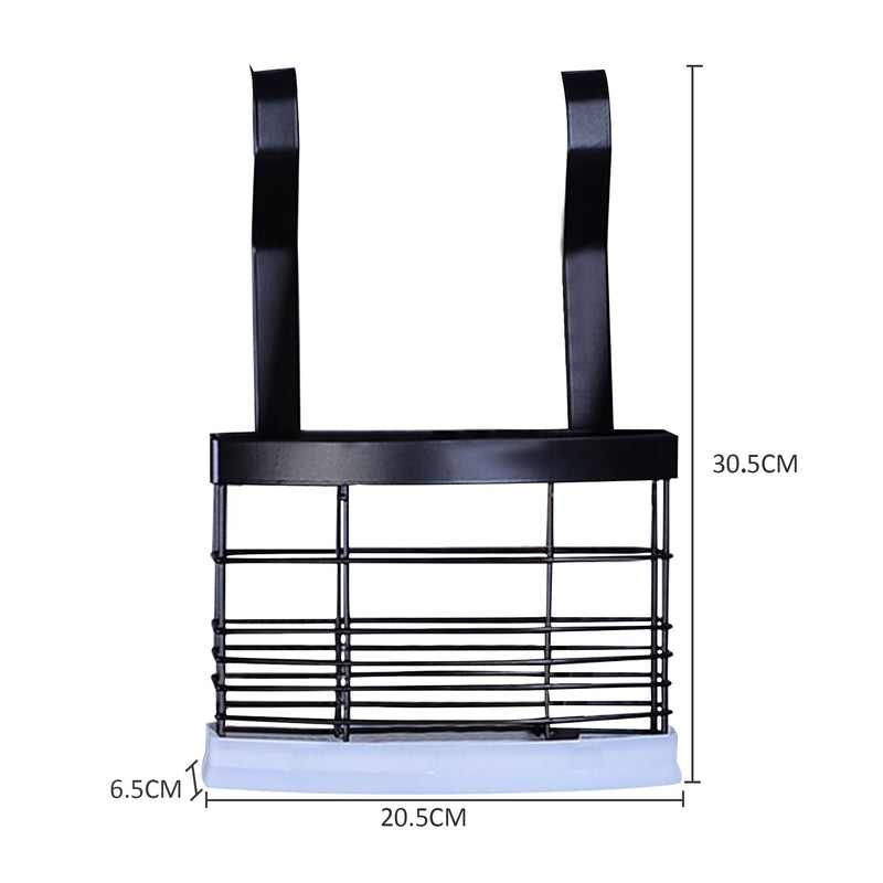 Stainless Steel Rail Hanging Cutlery Basket