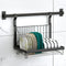 Stainless Steel Rail Hanging Collapsible Dish Rack