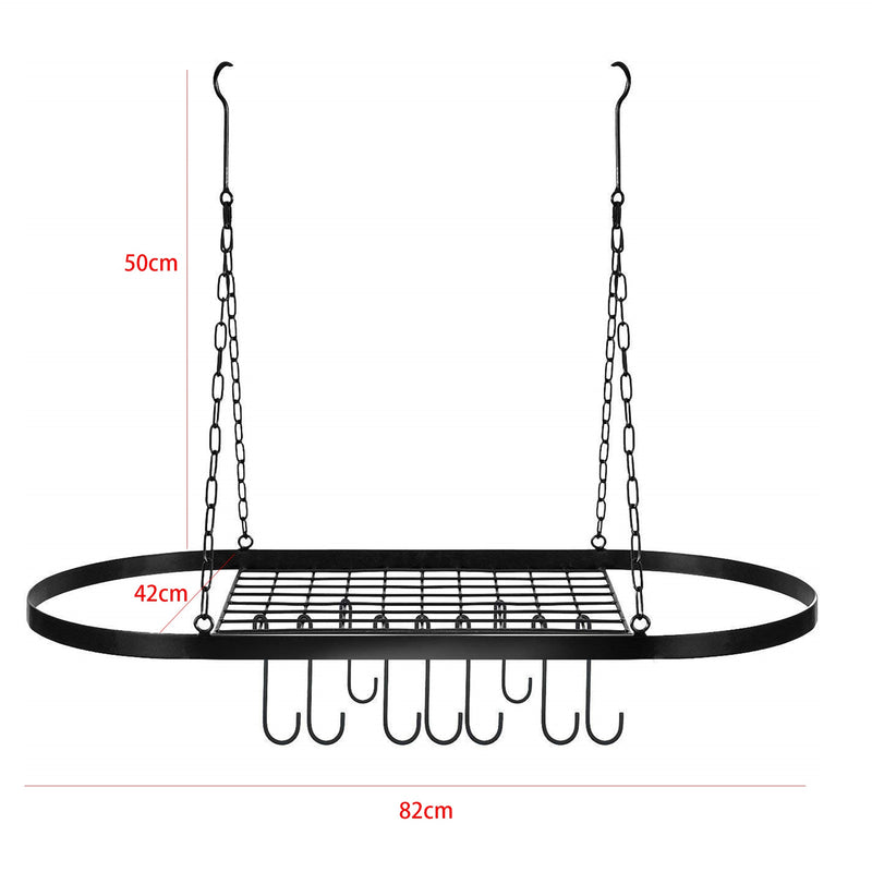 Ceiling Hanging Pan Storage Rack