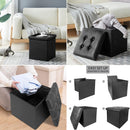 PU Collapsable Cube Storage Ottoman