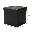 PU Collapsable Cube Storage Ottoman