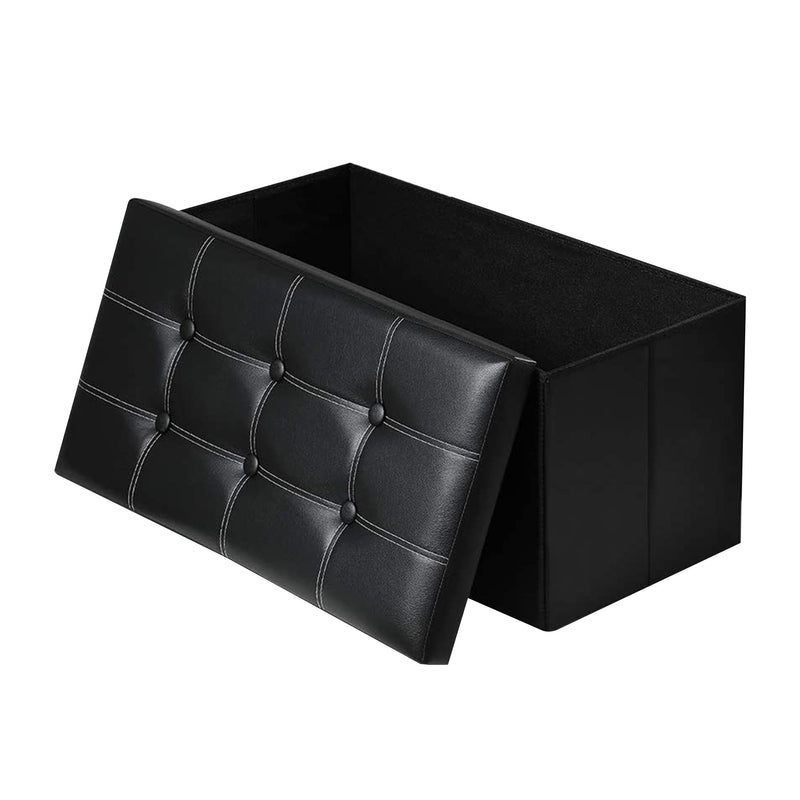 PU Collapsible Storage Cube Ottoman - Large