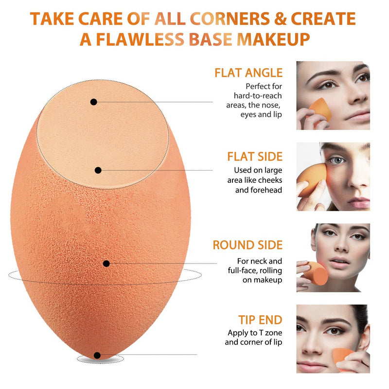 Makeup Sponge Blender & Powder Puff Set (Clearing Item)