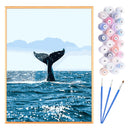 Paint by Numbers Acrylic Painting DIY Kit - Whale (Clearing Item)