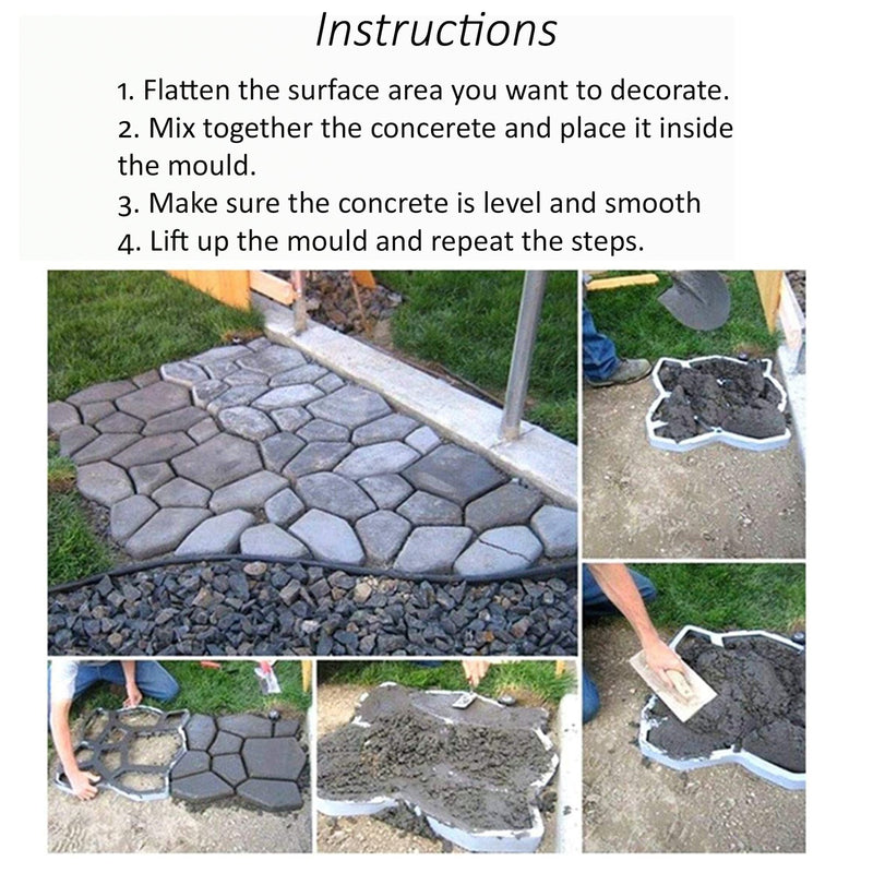 DIY Garden Paving Mould - Irregular Shape