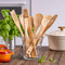 Bamboo Cooking Utensils With Holder 8 Pcs Set