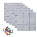 Felt Message Bulletin Pin Board Tile 6Pcs Set