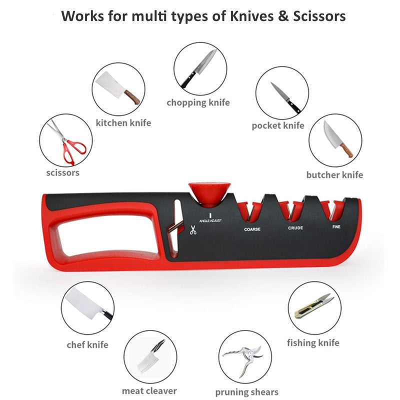 Adjustable Knife & Scissors Sharpener