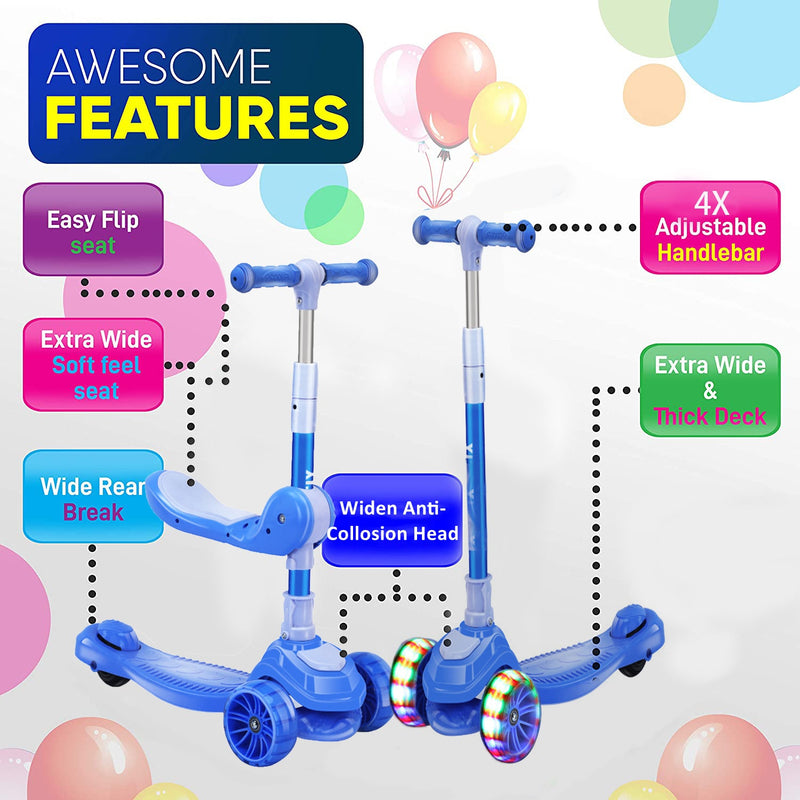 3 Wheels Foldable Kick Scooter For Kids