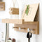 Bamboo Floating Shelf With Hooks