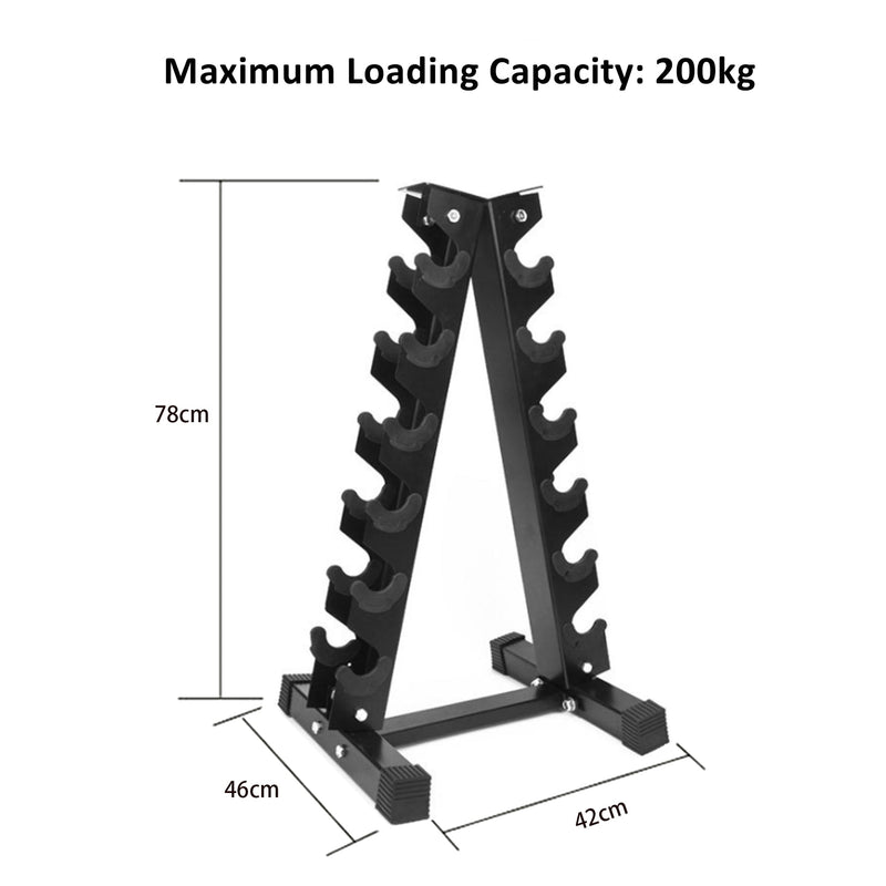 A Frame Dumbbell Rack Stand 6 Tier