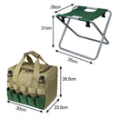 Gardening Tool Storage Tote Folding Stool