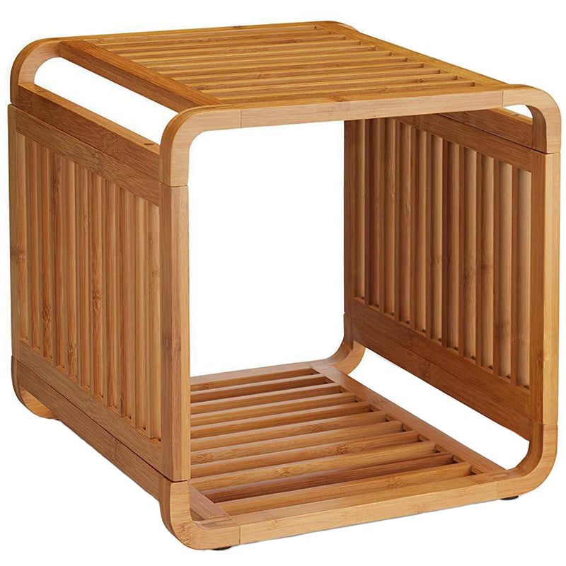 Multifunctional Small Bamboo Cube Shelf