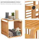 Multifunctional Small Bamboo Cube Shelf