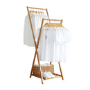 Foldable Bamboo Clothing Garment Rack