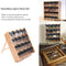 Bamboo Spice Rack & 16 Spice Jars Set