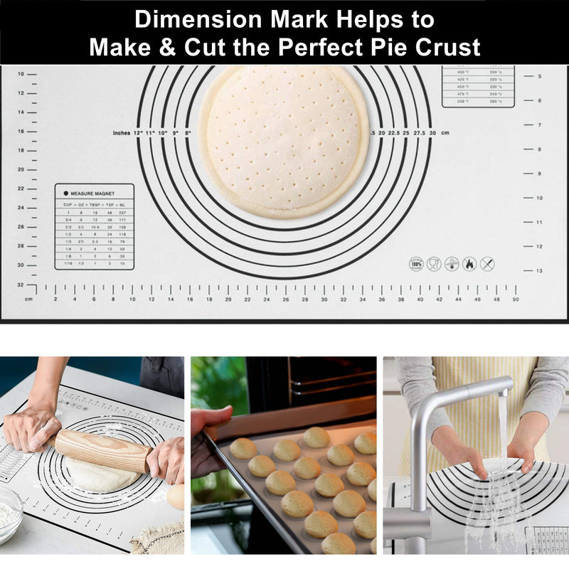 Non Sticky Baking & Kneading Mats - 3PCs Set