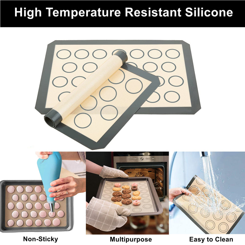 Non Sticky Baking & Kneading Mats - 3PCs Set