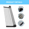 Stainless Steel Over the Sink Roll Up Drying Rack