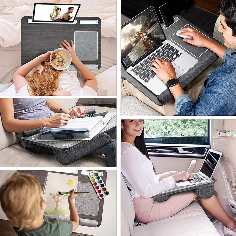 Portable Tilted Lap Desk with Cushion