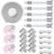 24 Piece Child Safety Locks Edge Corner Guards Set