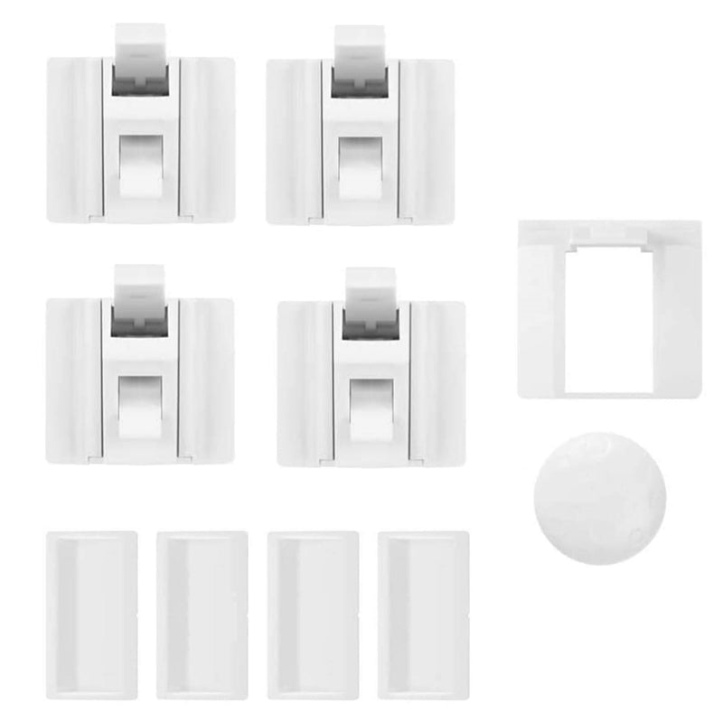 Child Safety Magnetic Cabinet Lock - 4 Locks & 1 Key Set