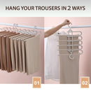 Retractable Magic Clothes Hanger & Trouser Rack Set