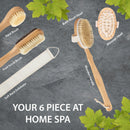 6PCs Detachable Body & Face Bath Brush Set