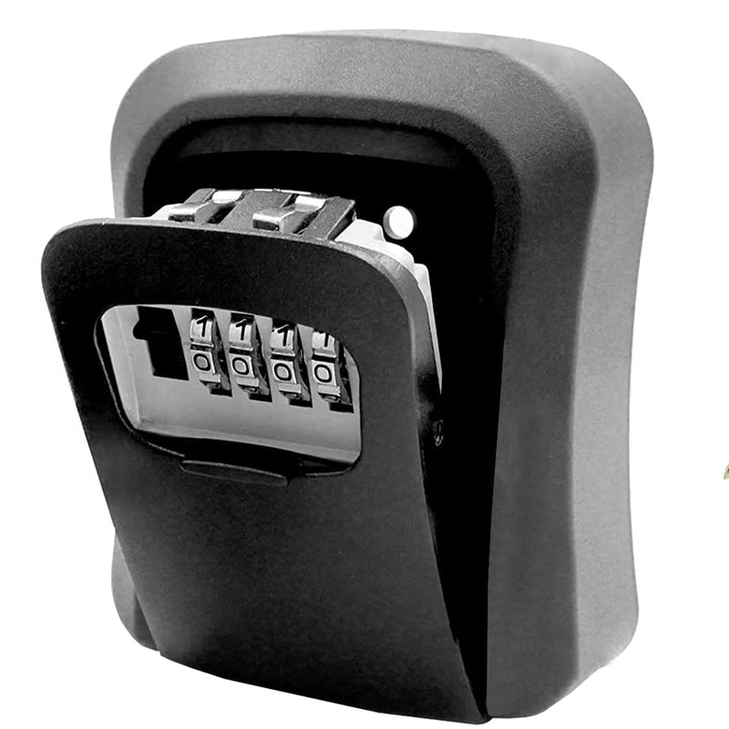 Wall Mounted Aluminium Key Lock Box-Black