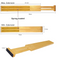 Expandable Bamboo Drawer Dividers - 4Pcs Pack