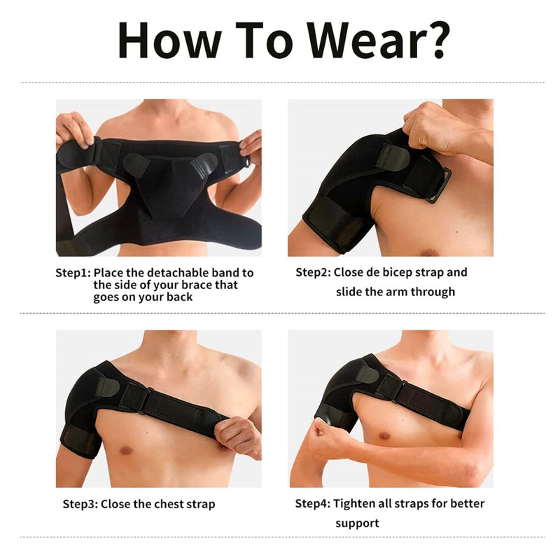 Adjustable Shoulder Support Compression Brace Strap