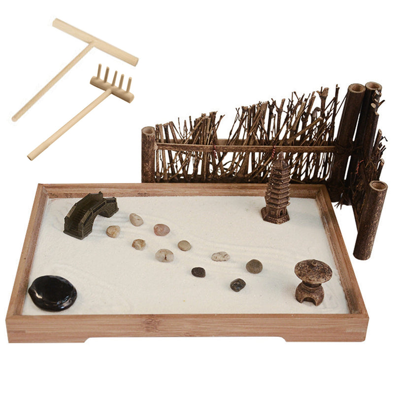 Mini Zen Sand Garden Meditation Kit