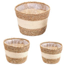 Handwoven Flower Basket Planter 3PCs Set