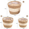 Handwoven Flower Basket Planter 3PCs Set