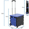 Foldable Trolley Shopping Rolling Cart Utility Crate