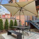 Rectangle Patio Parasol Sunshade with Base Set -3m x 2m