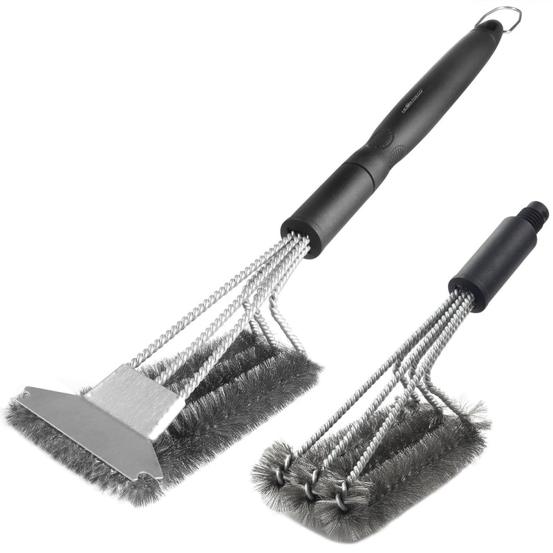 Braai Grill Cleaning Brush Scraper Set