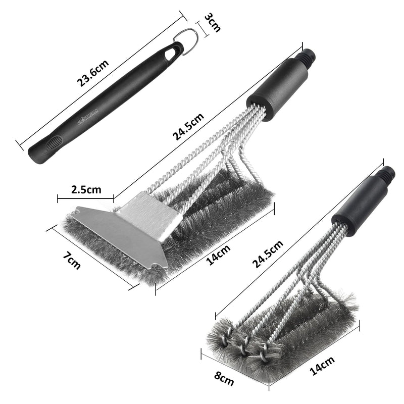 Braai Grill Cleaning Brush Scraper Set