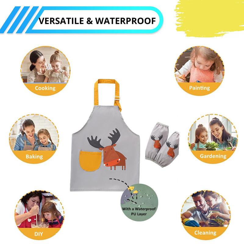 Children's Watercolor Painting Set With Apron