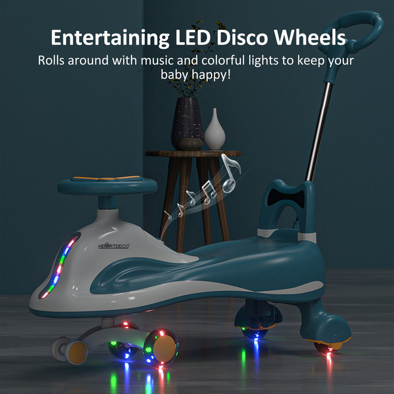 Colorful LED Kids Wiggle Car Ride On Toy